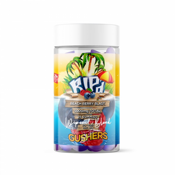 WIPEOUT GUSHERS – Beach Berry Blast Flavor – Indica, D-9, THC-P, HHC, D-8 Gummies For Sale Online